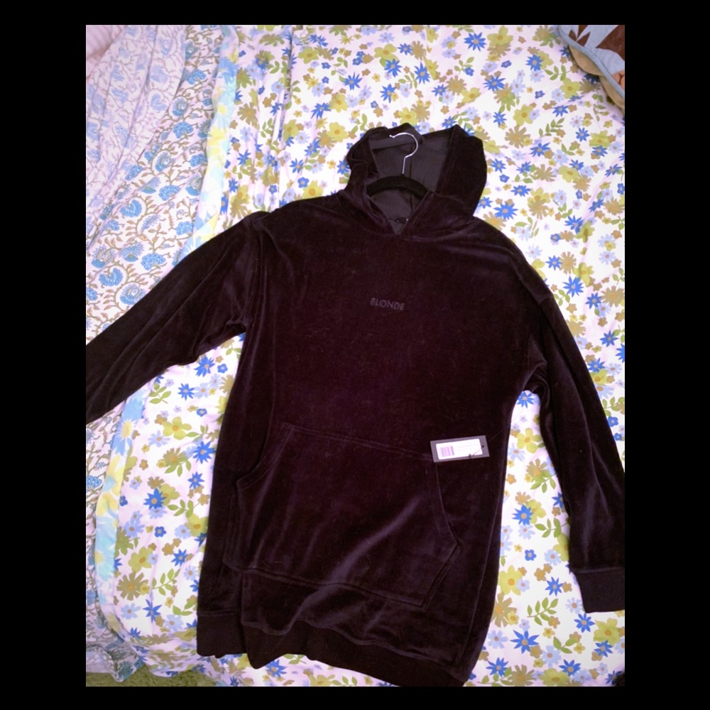 Brand new! ‘Blonde’ velour hoodie by BRUNETTE Co